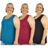 Kit 3 Blusas Feminina Bata Regata Lisa Moda Basica Plus Size
