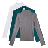 Kit 3 Blusas Femininas