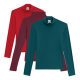 Kit 3 Blusas Femininas