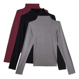 Kit 3 Blusas Femininas