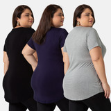 Kit 3 Blusas Femininas