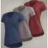 Kit 3 Blusas Fitness Dry Fit Poliéster Academia Feminina