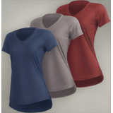Kit 3 Blusas Fitness