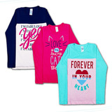 Kit 3 Blusas Manga Longa Menina Inverno Juvenil 10 Ao 16