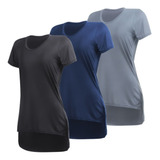 Kit 3 Blusas Mullet