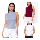 Kit 3 Blusinha Basica