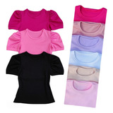 Kit 3 Blusinha Infantil