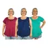 Kit 3 Blusinhas Bata Plus Size Modelos Variados Lisas