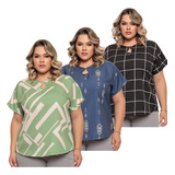 Kit 3 Blusinhas Camiseta