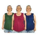 Kit 3 Blusinhas Feminina