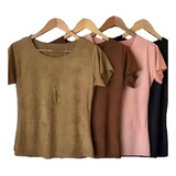 Kit 3 Blusinhas Femininas
