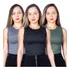 Kit 3 Blusinhas Regata Femininas De Alcinha Básica Casual 