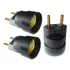 Kit 3 Bocal Soquete E 27 C  Plug Macho P  Tomada Adaptador
