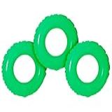 Kit 3 Boia Circular Colorida Redonda Criança 60cm Grande Brinquedo Inflável Piscina Praia -Verde-