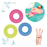 Kit 3 Boias Infláveis Piscina Neon Adulto Infantil 90 Cm