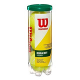 Kit 3 Bola Tênis Wilson Championship Regular Duty All Court