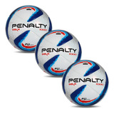 Kit 3 Bolas Futsal Futebol Max 1000 Oficial Penalty Nf
