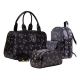 Kit 3 Bolsas Maternidade Mickey Infantil Viagens Mala Menino