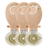 Kit 3 Bolsas Placas De Colostomia Sensura Dren 50mm Opaca
