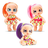 Kit 3 Bonecas Bebes