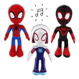 Kit 3 Boneco Pelucia Spiderman Homem Aranha Brinquedo Full