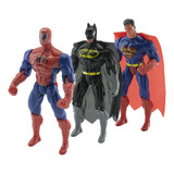 Kit 3 Bonecos Articulados Super Heróis Liga Da Justiça 29 Cm