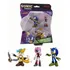Kit 3 Bonecos Col 6,5cm Tails Pirata, Rusty Rose, Sonic