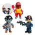 Kit 3 Bonecos Policial Bombeiro Policial Articulado Infantil