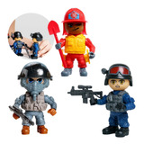 Kit 3 Bonecos Policial