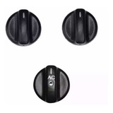 Kit 3 Botões Ar Painel Verona Escort Zetec Com Ar