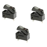 Kit 3 Botões Liga Desliga Chave Interruptor Secador Cabelo