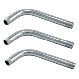 Kit 3 Braços Redondo Para Chuveiro Ducha Em Metal Inox 23cm