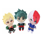 Kit 3 Brinquedo De Pelúcia Bakugou Katsuki My Hero Academia