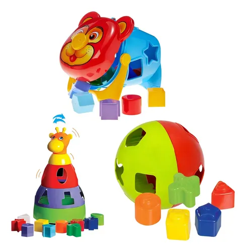 Kit 3 Brinquedo Educativo