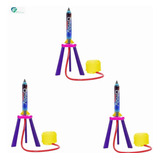 Kit 3 Brinquedo Infantil Foguete Lançador Apollo Divertido