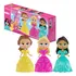 Kit 3 Brinquedo Infantil Mini Bonecas Princesa Educativo
