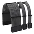 Kit 3 Cabo Sleeved Preto Extensor Da Fonte 1-atx 1-cpu 1-gpu