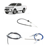 Kit 3 Cabos Freio Mão Hilux 2005 A 2015 Diant Tras Dir esq