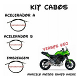 Kit 3 Cabos Versys 650 Acelerador