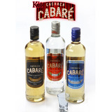 Kit 3 Cachaças Cabaré Prata Ouro Amburana 