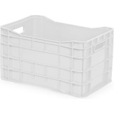 Kit 3 Caixa Hortifruti Fechada Reforçada Natural S tampa 60l