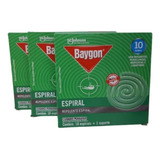 Kit 3 Caixa Repelente Espiral Baygon 10 Unidades Cada