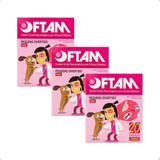 Kit 3 Caixas 20un Protetor Ocular Oftam Rosa Divertido P