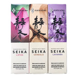 Kit 3 Caixas Incenso Senkô Seika Sândalo lotus lavanda 20g