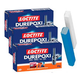 Kit 3 Caixas Massa Adesiva Epoxi Durepoxi Loctite 50g