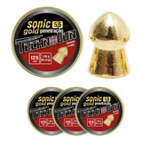 Kit 3 Caixinhas Chumbinho Sonic Gold 5 5mm Penetração 125u
