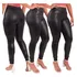 Kit 3 Calça Feminina Couro Cintura Alta Slim Fit Premium