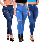 Kit 3 Calça Jeans Feminina Levanta