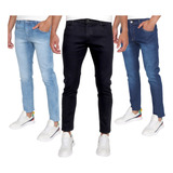 Kit 3 Calça Jeans Masculina Elastano Lycra Atacado Premium