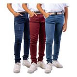 Kit 3 Calça Jeans Masculina Infantil